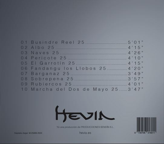 CD HEVIA Platinum Europe Award 25 Aniversario 7 CD HEVIA Platinum Europe Award 25 Aniversario - Imagen 7
