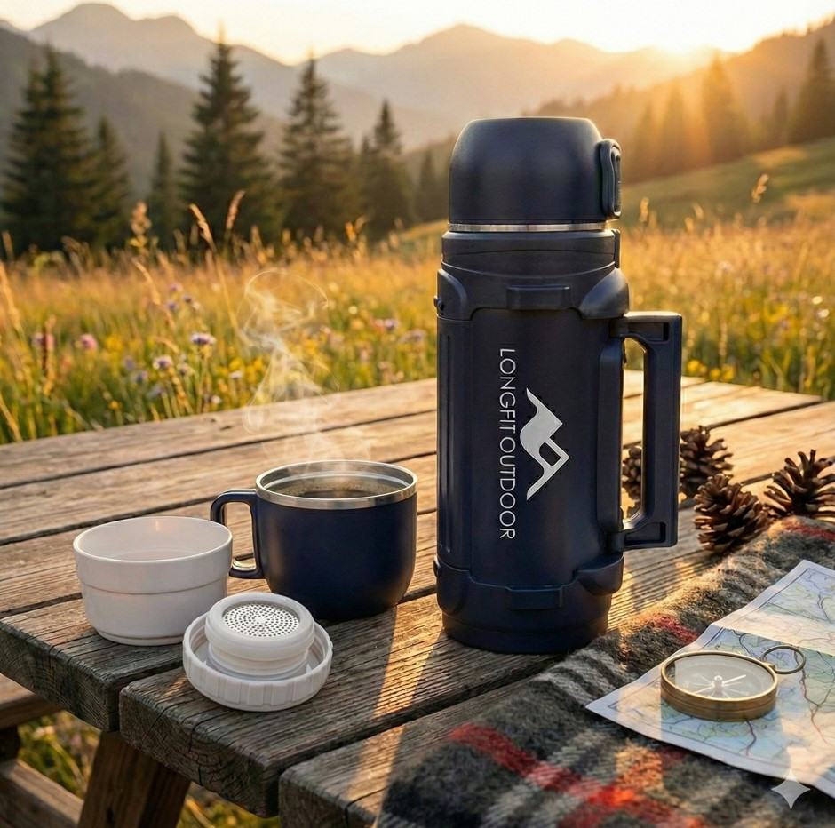 BIDÓN TERMO Longfit Outdoor de 1.6L 8 BIDÓN TERMO Longfit Outdoor de 1.6L - Imagen 8